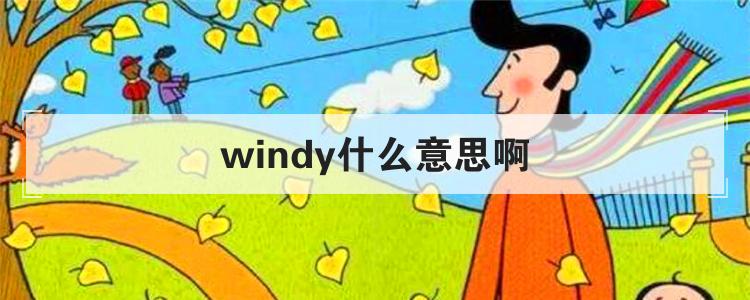 windy什么意思啊