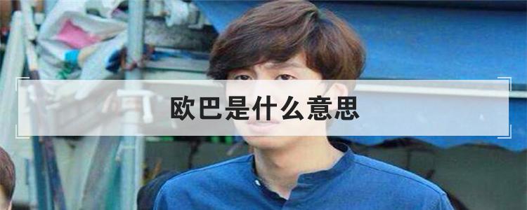 欧巴是什么意思