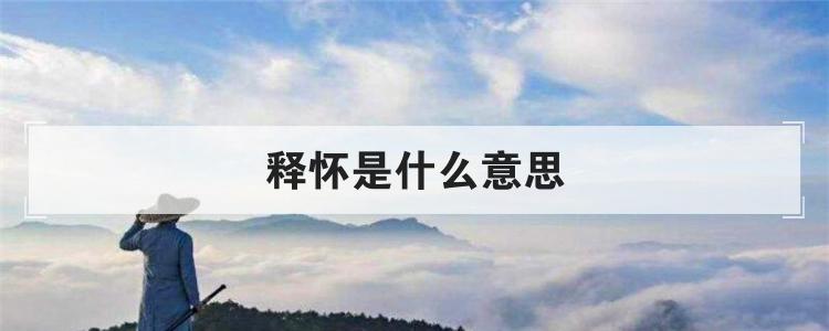 释怀是什么意思