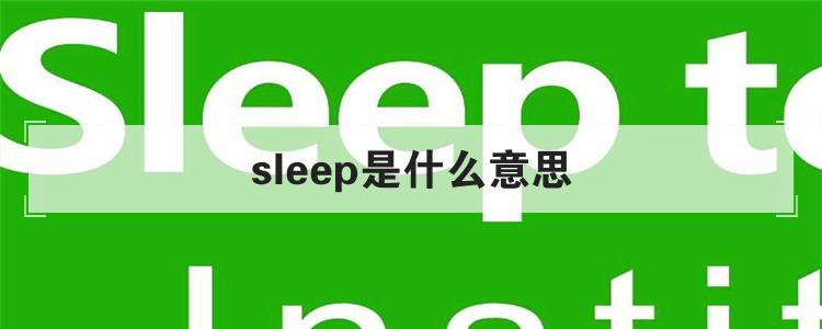 sleep是什么意思