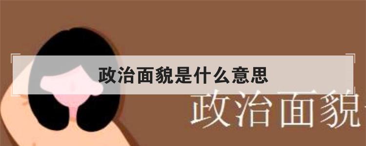 政治面貌是什么意思