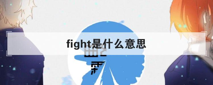 fight是什么意思