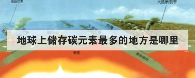 地球上储存碳元素最多的地方是哪里