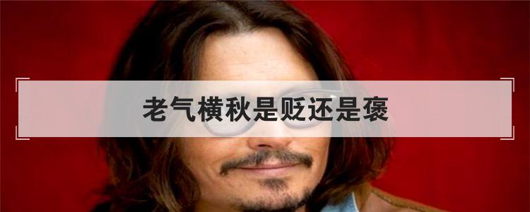老气横秋是贬还是褒
