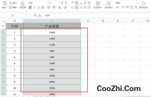 WPS如何快速给表格设置色阶