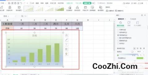 wps表格设置图表透明度如何调