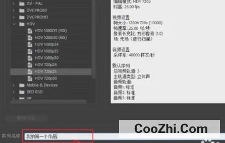 pr序列预设怎样选应该选什么