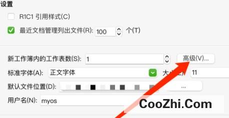 Mac版WPS表格如何设置默认工作薄名称