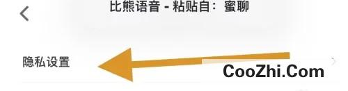 比熊语音软件中如何查看隐私设置