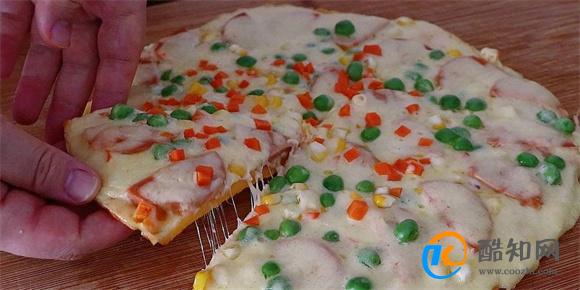 纯玉米面懒人披萨不和面不发面简单低脂解馋比买的好吃