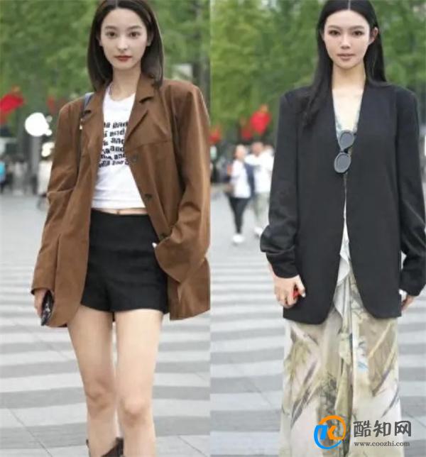 到了杭州才明白，满大街都是“西装外套”，搭“高腰下装”真拉风