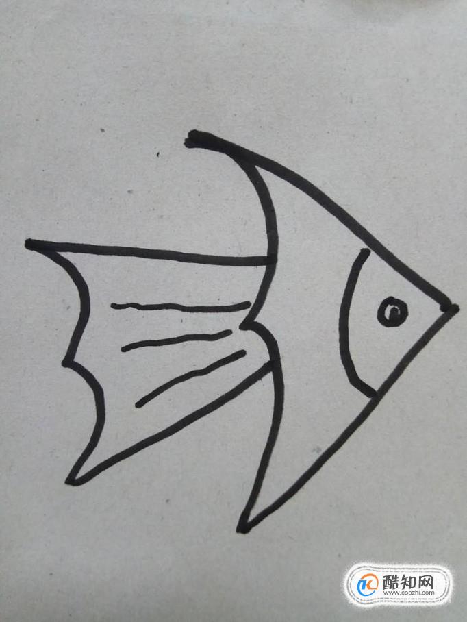 怎样用数字3来画简笔画小鱼