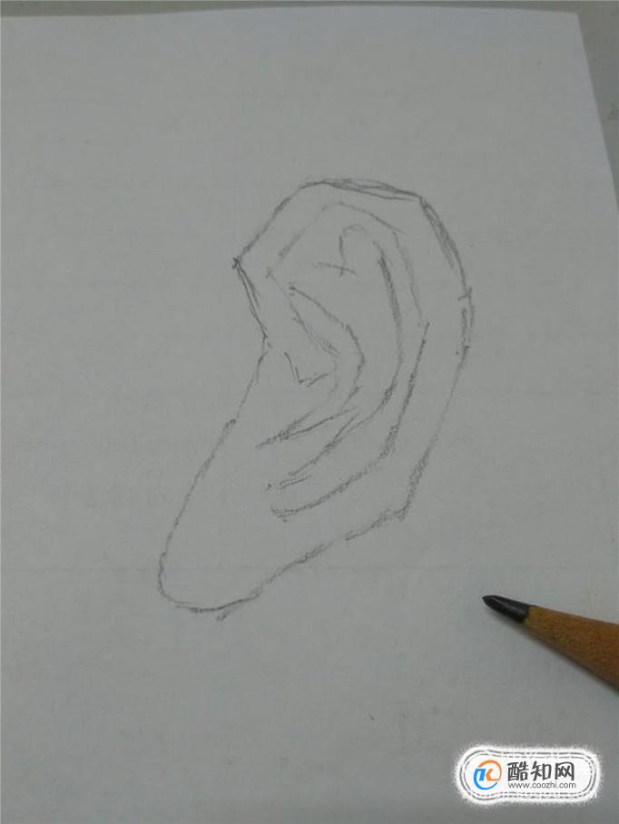 明暗表现速写耳朵的画法优质