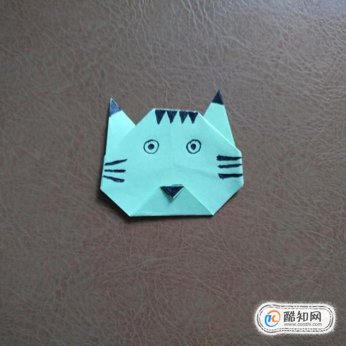 简单折纸:老虎头折纸优质