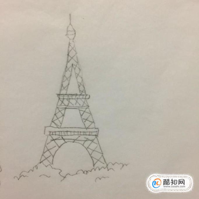 巴黎铁塔简笔画怎么画