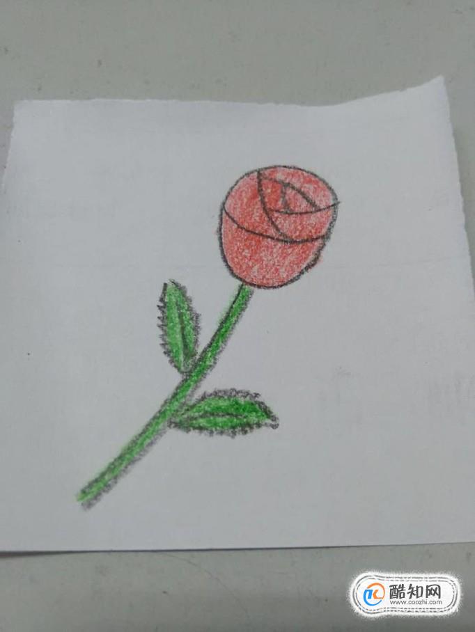简单漂亮玫瑰花的画法步骤图
