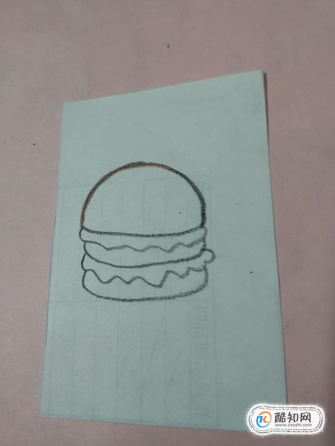 汉堡简笔画怎么画 汉堡的画法优质
