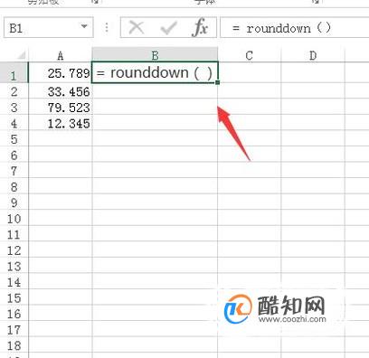 如何使用rounddown函数？