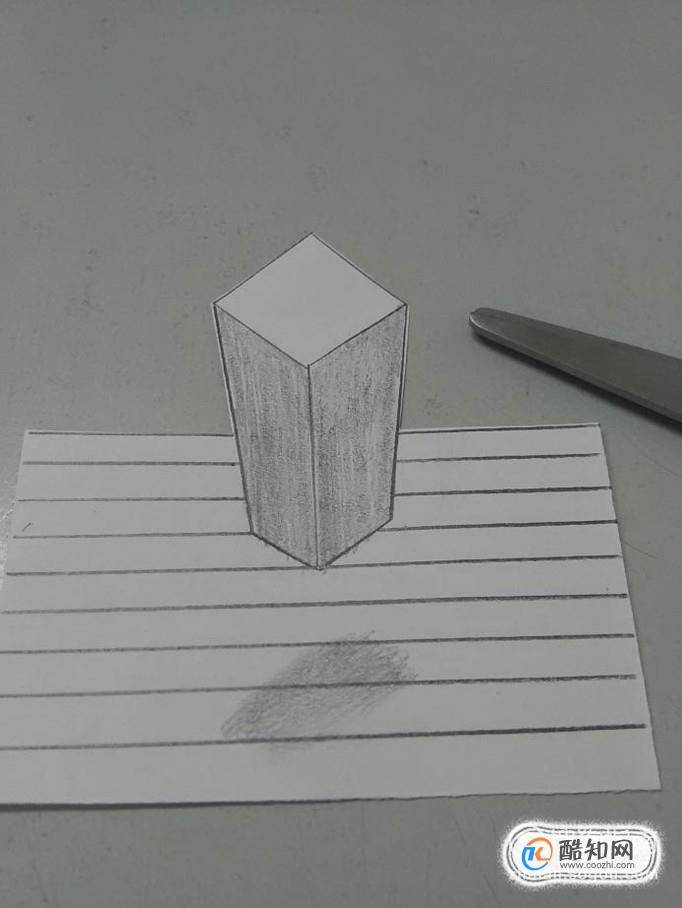 04用铅笔将长方体两个侧面涂上阴影.