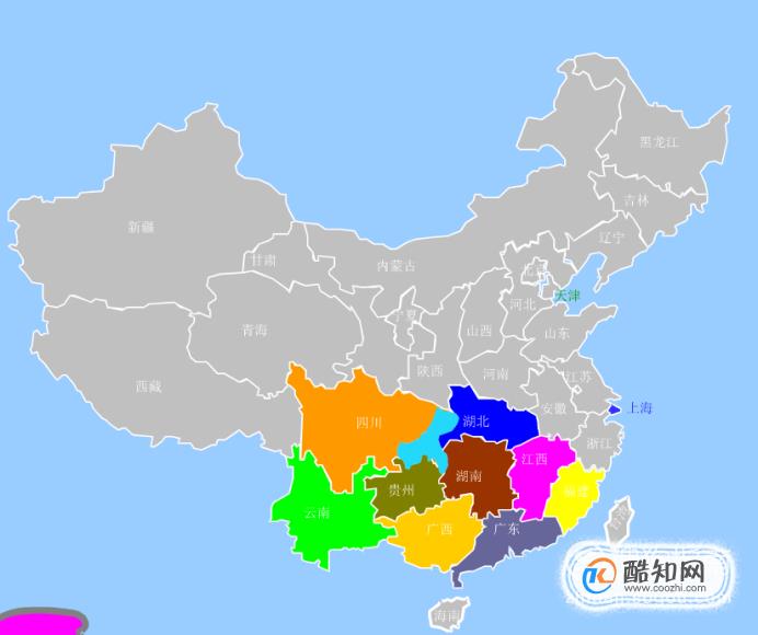 中国34个省级行政区轮廓形状记忆快速学习优质