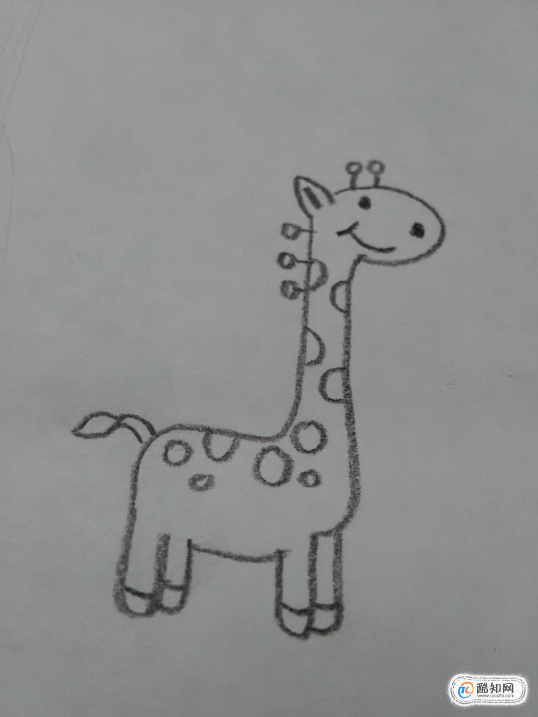 长颈鹿简笔画画法教程 - 有点网 - 好手艺