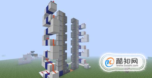 Minecraft我的世界红石电梯活塞电梯怎么做 酷知经验网