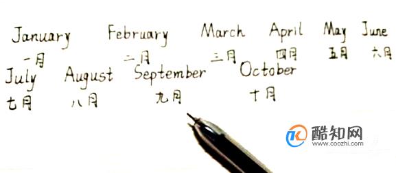 一月至十二月的英语单词怎么写?