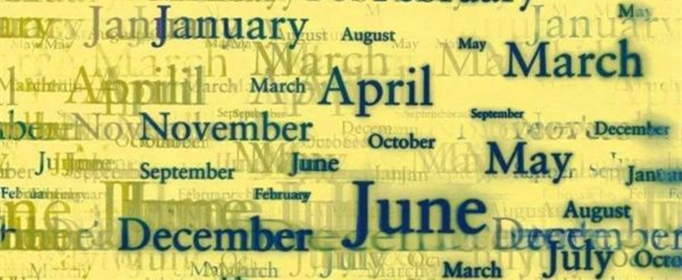 各个月份的英文缩写是什么?
