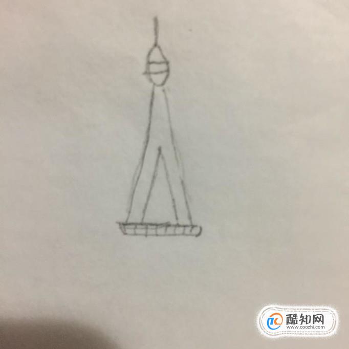 巴黎铁塔简笔画怎么画