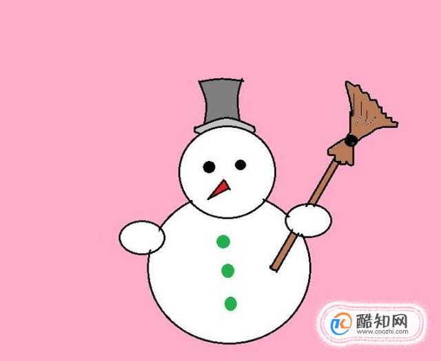 如何画简笔画小雪人