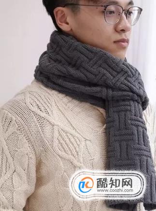 给男朋友织围巾怎么选针法和颜色