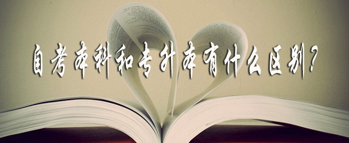 自考本科和专升本有什么区别？
