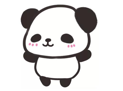 吉祥物熊猫简笔画图片