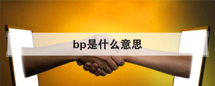 bp是什么意思