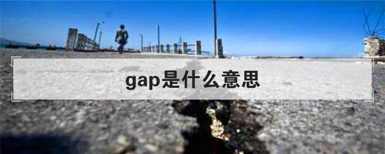 gap是什么意思