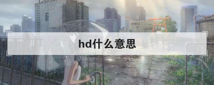 hd什么意思