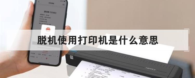 脱机使用打印机是什么意思