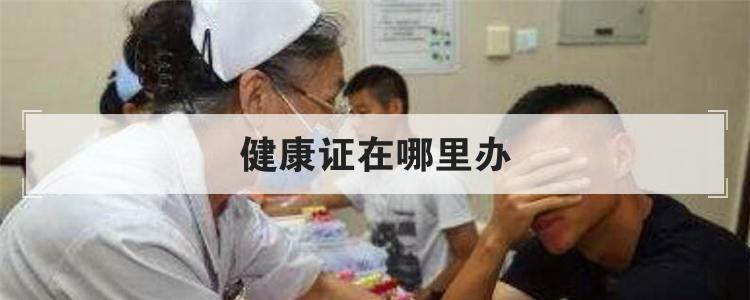 健康证在哪里办