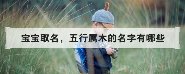 宝宝取名，五行属木的名字有哪些
