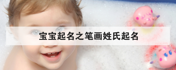 宝宝起名之笔画姓氏起名