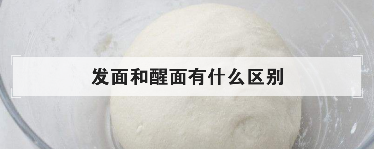 发面和醒面有什么区别