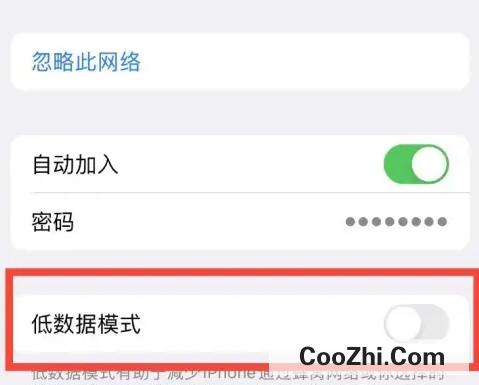 iPhone14使用Wi-Fi时怎么开启低数据模式