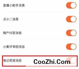 大众点评app软件怎样快速关闭笔记周报消息