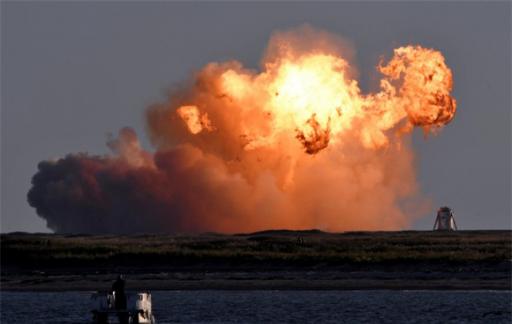 SpaceX“星舟”重型运载火箭发射升空后爆炸了