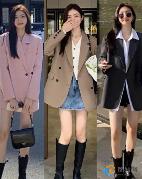三四十岁的女人，西服别再“整套穿”了，几种搭配方法、时髦减龄