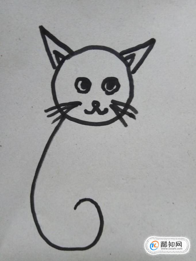 小猫的耳朵简笔画图片