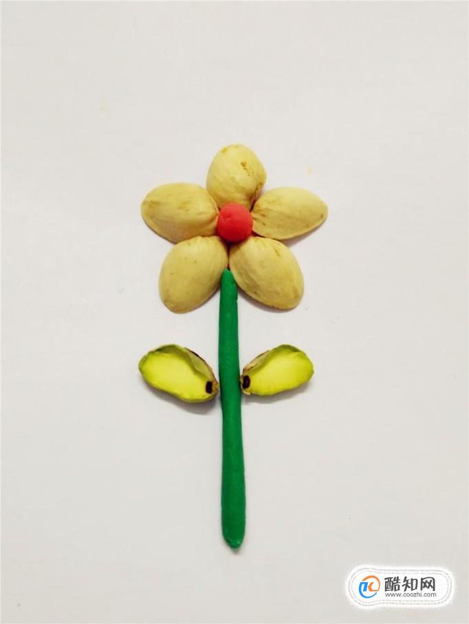 开心果壳手工制作花朵图片