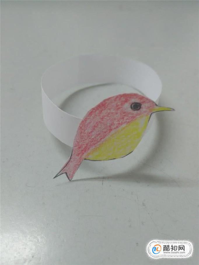 用卡纸做小鸟头饰制作图片
