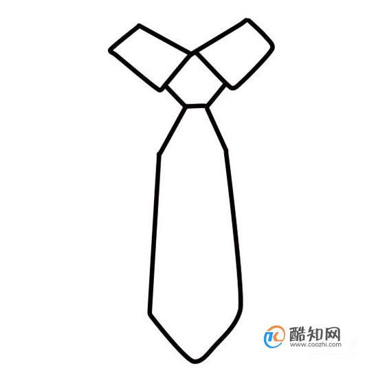 领带怎么画线描图片