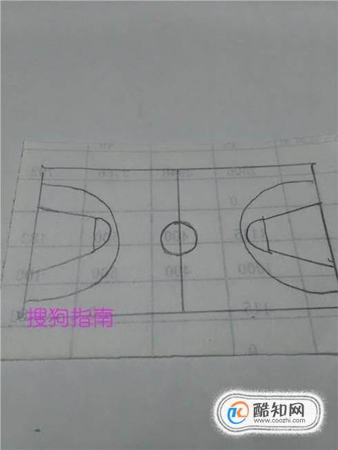 篮球场速写图片